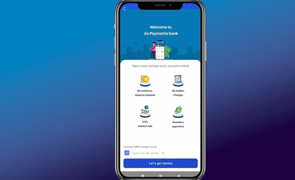 Jio Payments Bank Online Account Opening